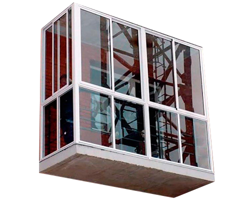 Алюминиевое остекление балконов в Казани
